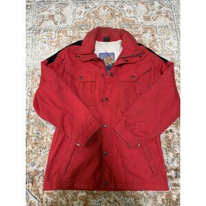 HARD CORPS Ski Jacket Mens Medium Red Vintage Insulated Winter Snow Coat